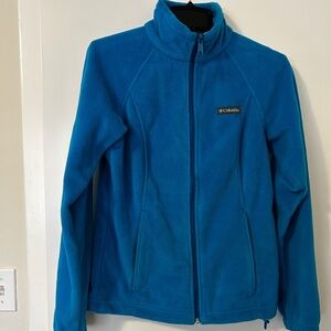 Women's Columbia Benton Springs Full Zip Fleece Jacket blue size Medium